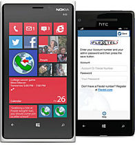 Image showing mobile with Windows Logo and App Logos